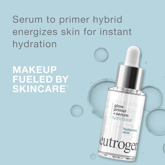 Hydro Boost Glow Booster Primer & Serum, Hydrating & Moisturizing Face Serum-To-Primer Hybrid, Infused with Purified Hyaluronic Acid & Designed to Instantly Hydrate, 1.0 Fl. Oz