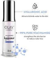 Luminous Niacinamide+ Hyaluronic Super Face Serum, 30Ml