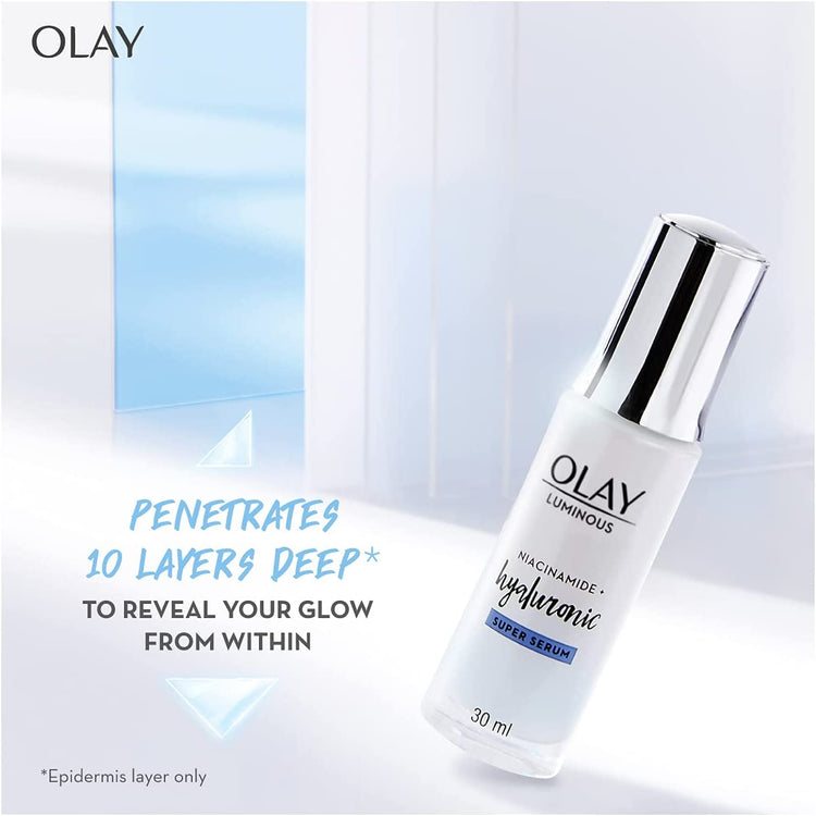 Luminous Niacinamide+ Hyaluronic Super Face Serum, 30Ml