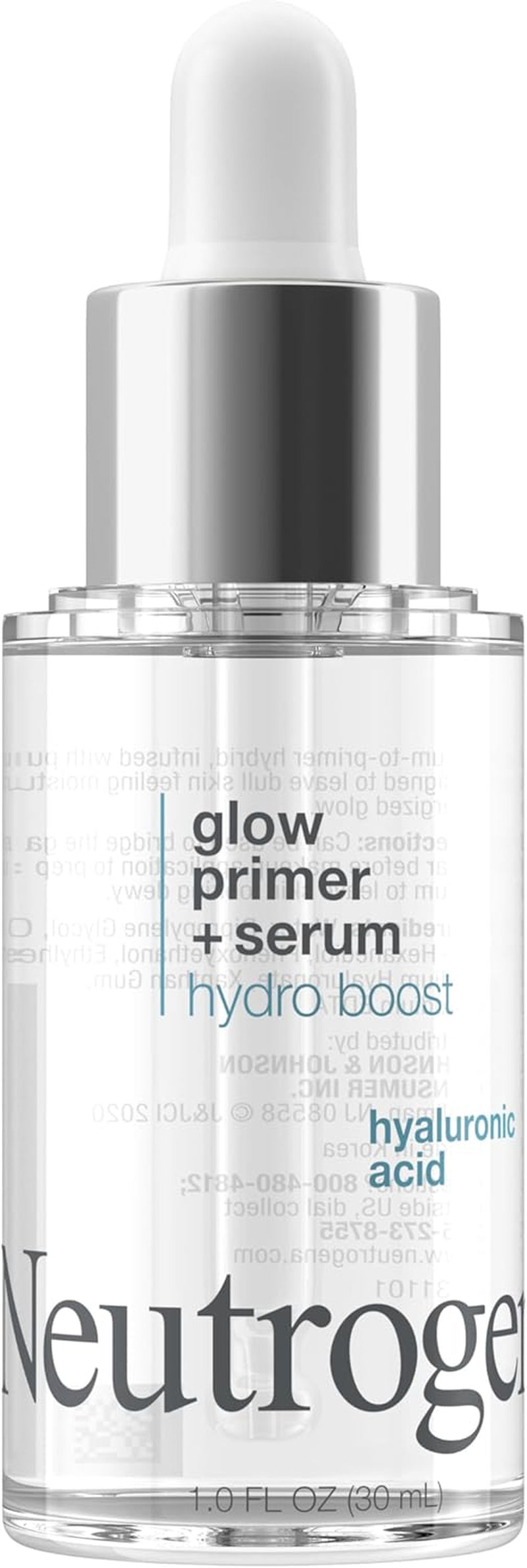Hydro Boost Glow Booster Primer & Serum, Hydrating & Moisturizing Face Serum-To-Primer Hybrid, Infused with Purified Hyaluronic Acid & Designed to Instantly Hydrate, 1.0 Fl. Oz