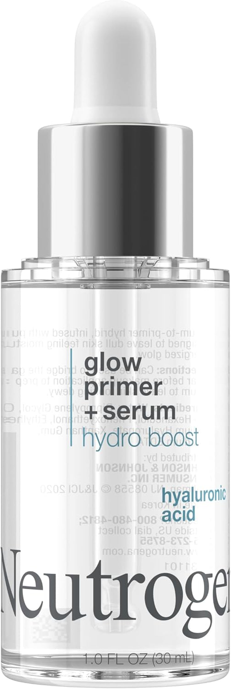 Hydro Boost Glow Booster Primer & Serum, Hydrating & Moisturizing Face Serum-To-Primer Hybrid, Infused with Purified Hyaluronic Acid & Designed to Instantly Hydrate, 1.0 Fl. Oz