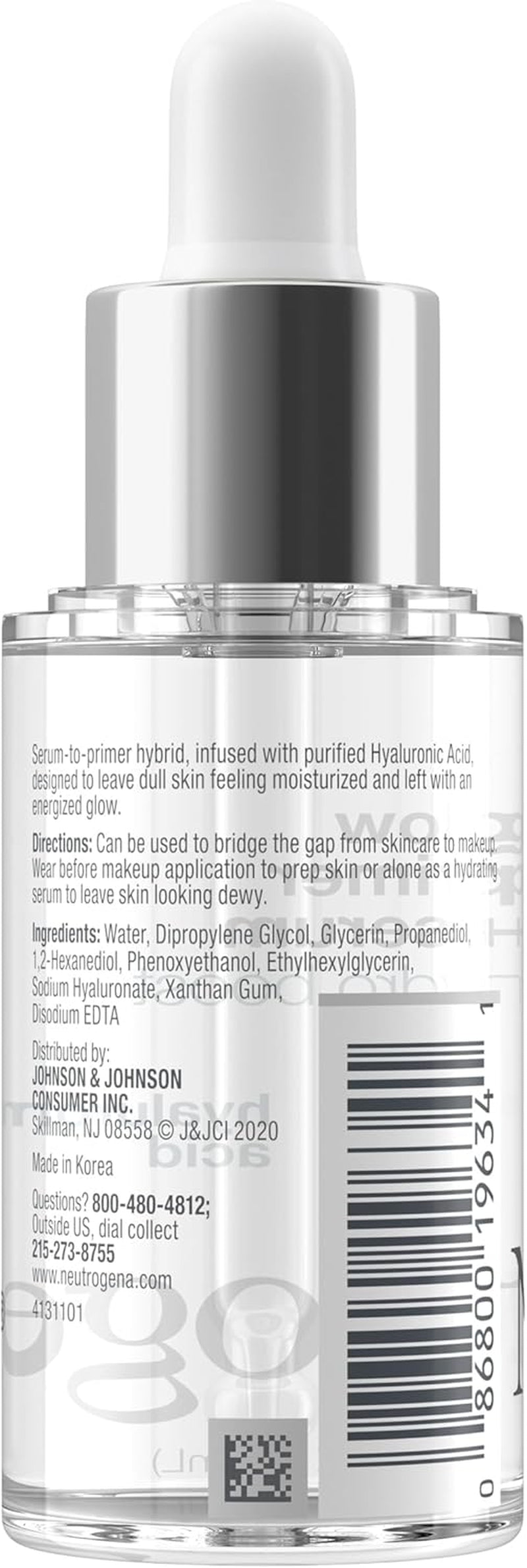 Hydro Boost Glow Booster Primer & Serum, Hydrating & Moisturizing Face Serum-To-Primer Hybrid, Infused with Purified Hyaluronic Acid & Designed to Instantly Hydrate, 1.0 Fl. Oz