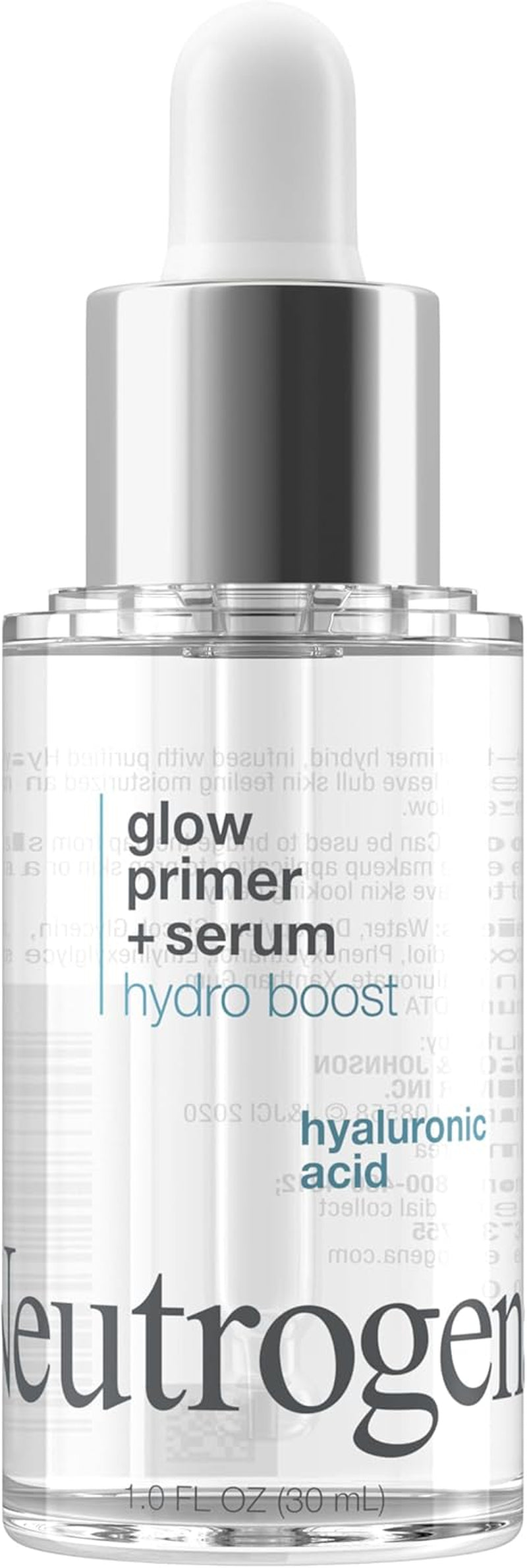 Hydro Boost Glow Booster Primer & Serum, Hydrating & Moisturizing Face Serum-To-Primer Hybrid, Infused with Purified Hyaluronic Acid & Designed to Instantly Hydrate, 1.0 Fl. Oz
