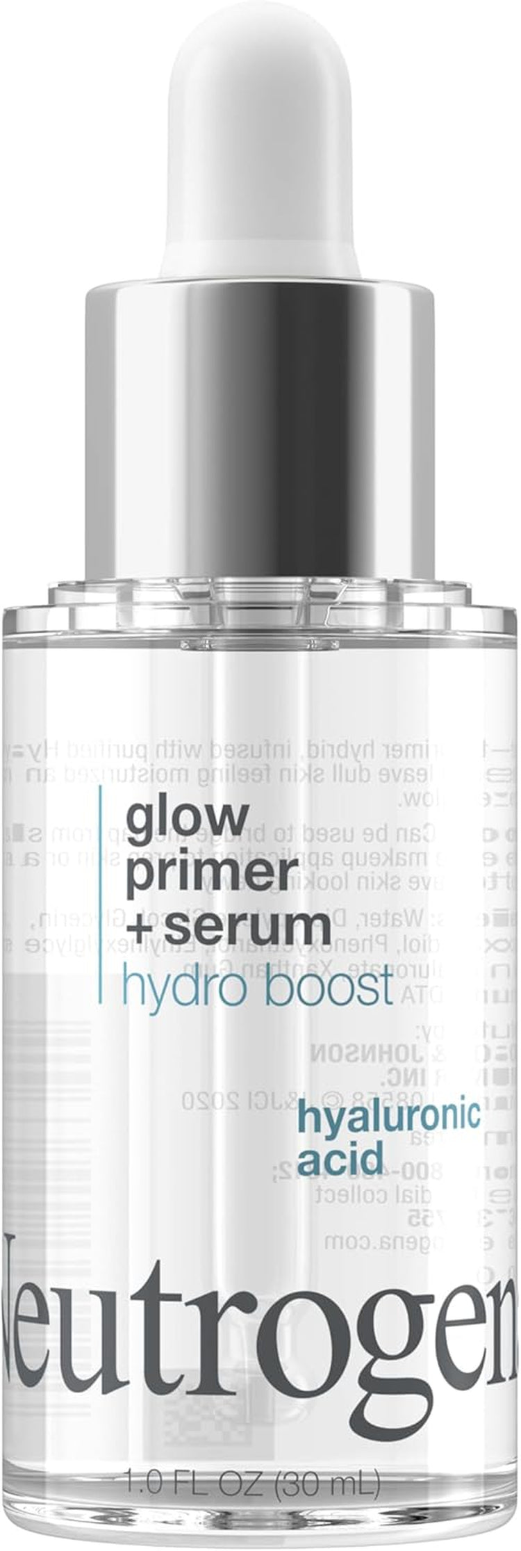 Hydro Boost Glow Booster Primer & Serum, Hydrating & Moisturizing Face Serum-To-Primer Hybrid, Infused with Purified Hyaluronic Acid & Designed to Instantly Hydrate, 1.0 Fl. Oz