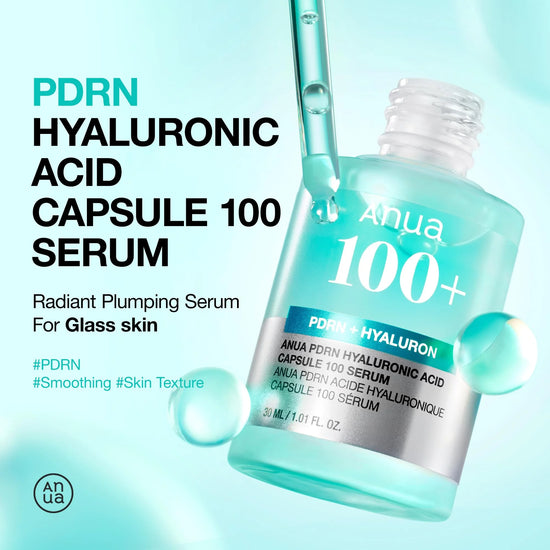 Anua PDRN 100+ Hyaluronic Acid Serum Capsules Moisturizing Revitalizing Face Serum Korean Skincare Beauty Essentials