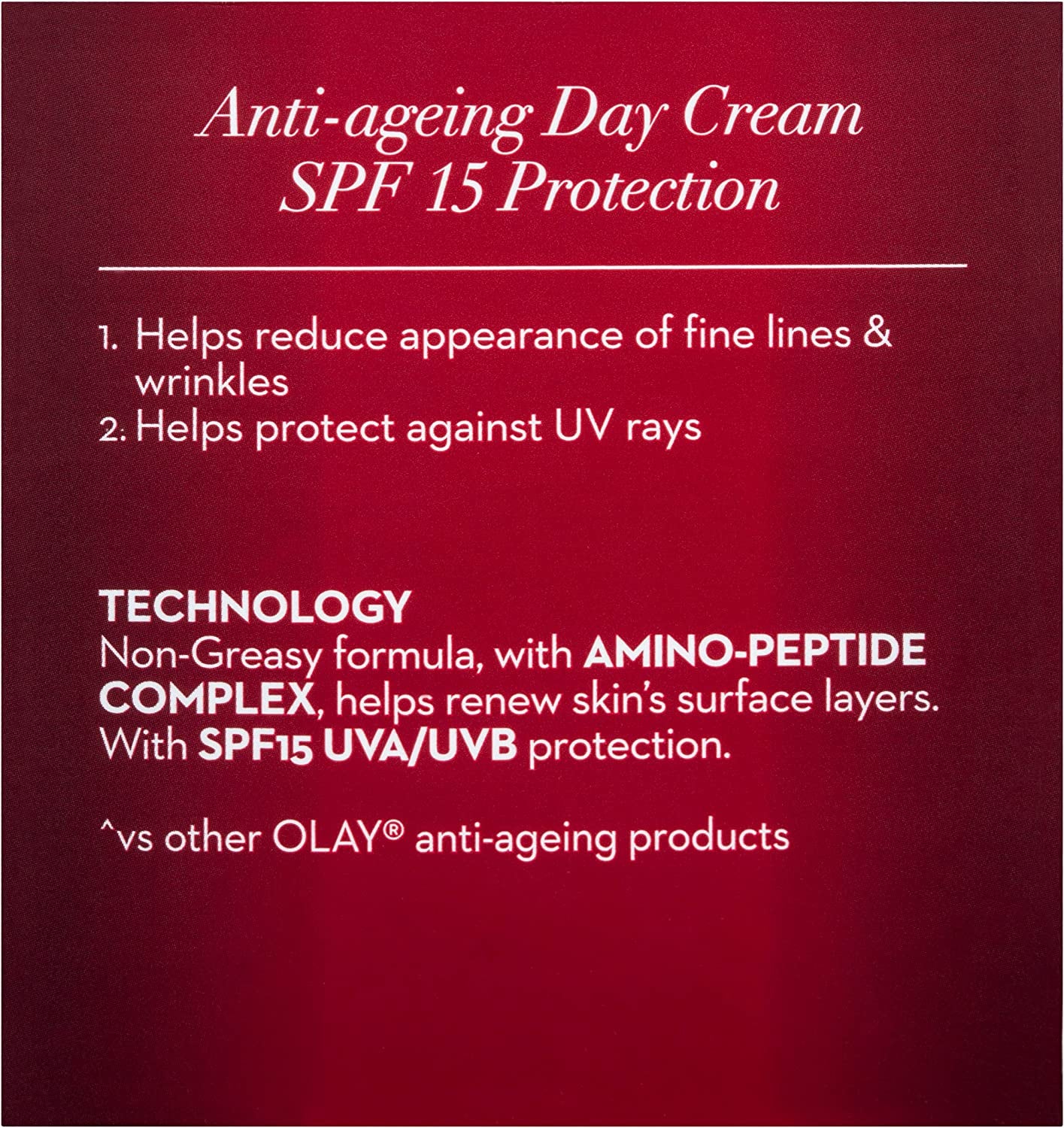 Regenerist Revitalising Hydration Face Cream Moisturiser SPF15 50G