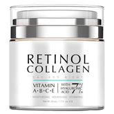 Night Cream Face Moisturizer with Retinol, Collagen, Niacinamide 10%, anti Wrinkle Face Cream, Made in USA, Retinol Cream for Face, anti Aging Face Cream, Face Moisturizer for Women, 1.7Oz