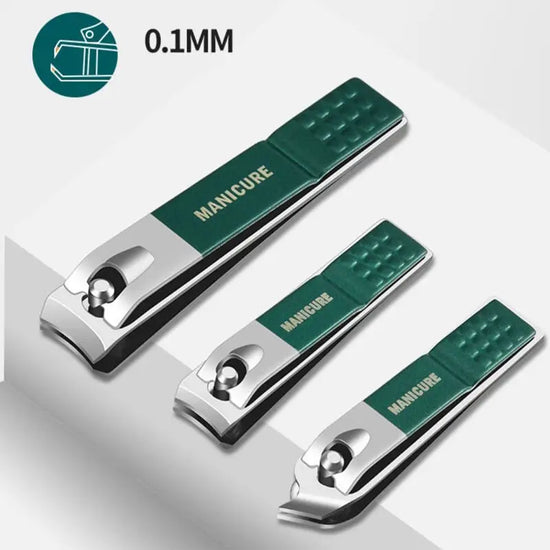 6-9 Pcs Manicure & Pedicure Kit with Leather Case – Stainless Steel Nail Clippers, Face & Foot Care Tools